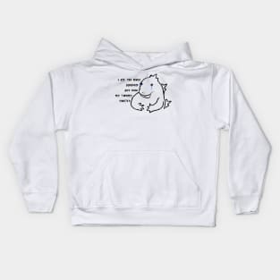 Monster Tummy Ache Kids Hoodie